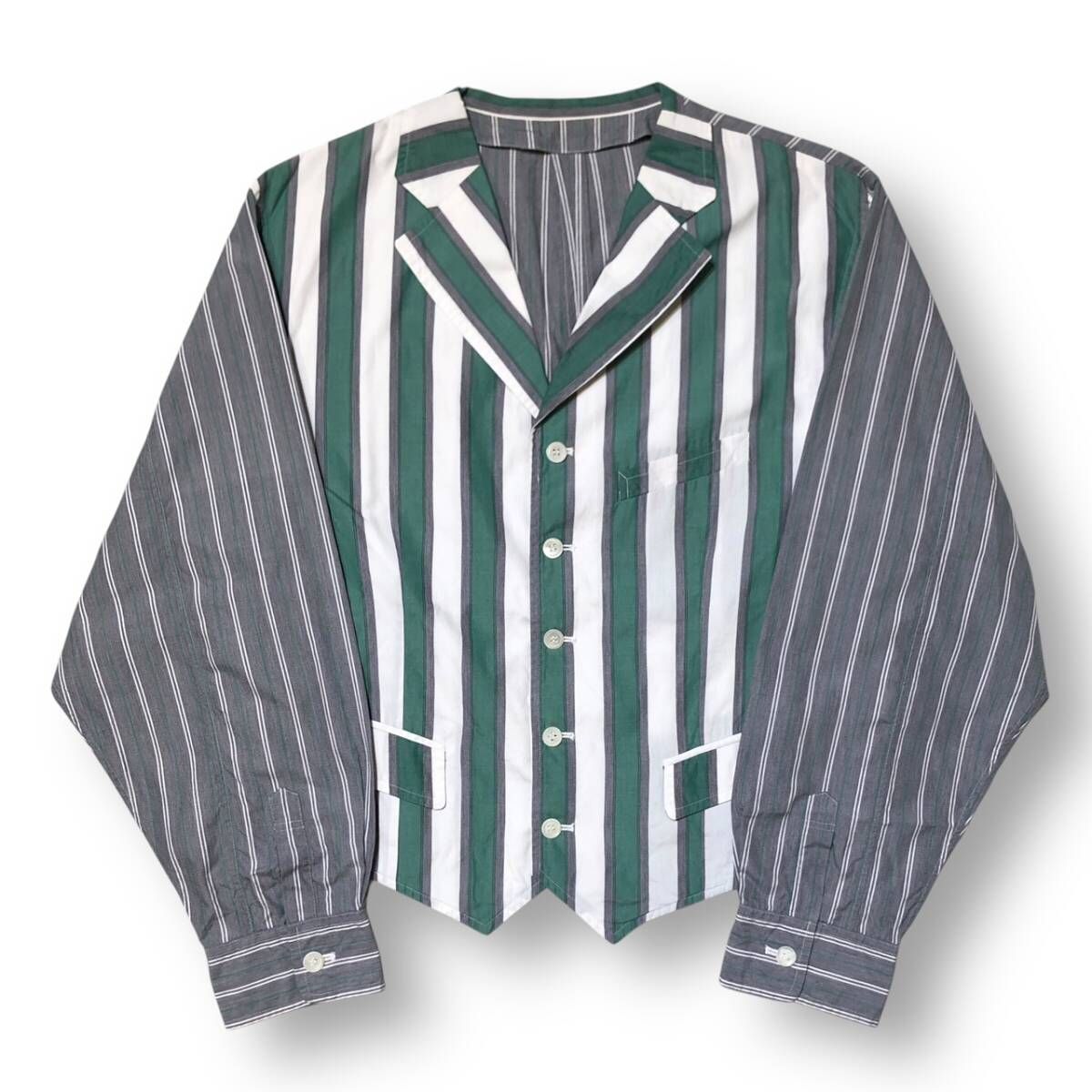 89ss archive COMME des GARCONS HOMME PLUS 襟デザインストライプ 