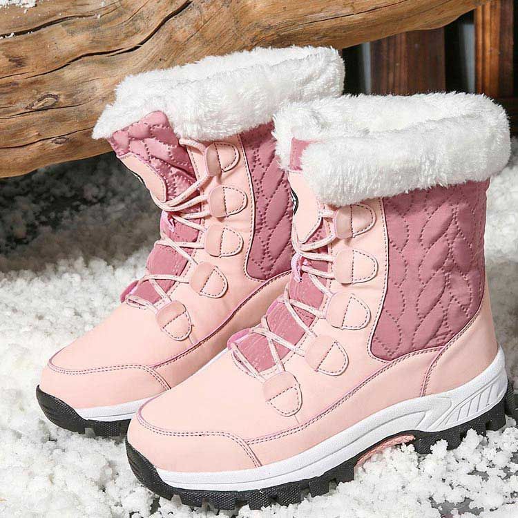 スノーブーツ 防水 防滑 レディース スノーシューズ 冬 冬用 防寒 保暖