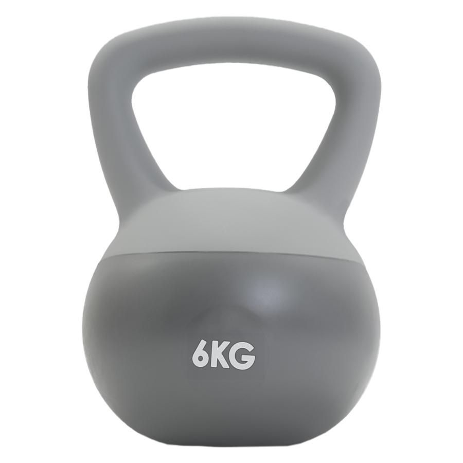 2454 ソフト ケトル ベル 6kg グレー 女性 ダイエット ダンベル