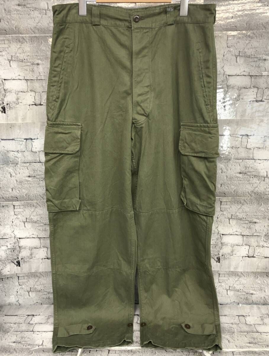 FRENCH ARMY フレンチ アーミー M 47後期 ベルトループリペアあり カーゴパンツ カーキ