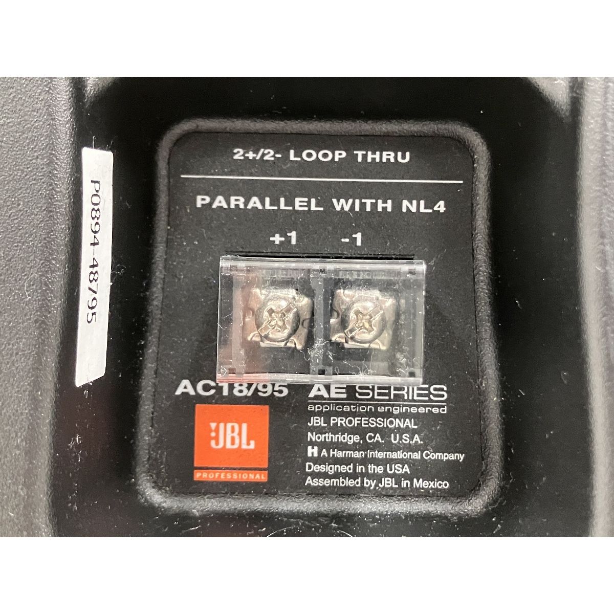 JBL AC 18 95 スピーカー 2ウェイ フルレンジ 8インチ ウーファー 90° 50° 設備用スピーカー 良好