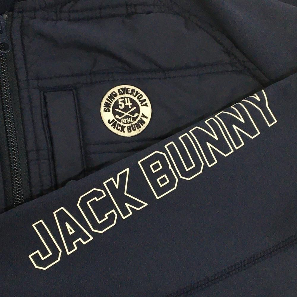 ジャックバニー 中綿切替ジャケット ネイビー キルティング 胸元