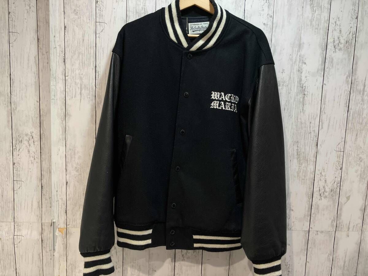 WACKO MARIA LEATHER VARSITY JACKET スタジャン ワコマリア