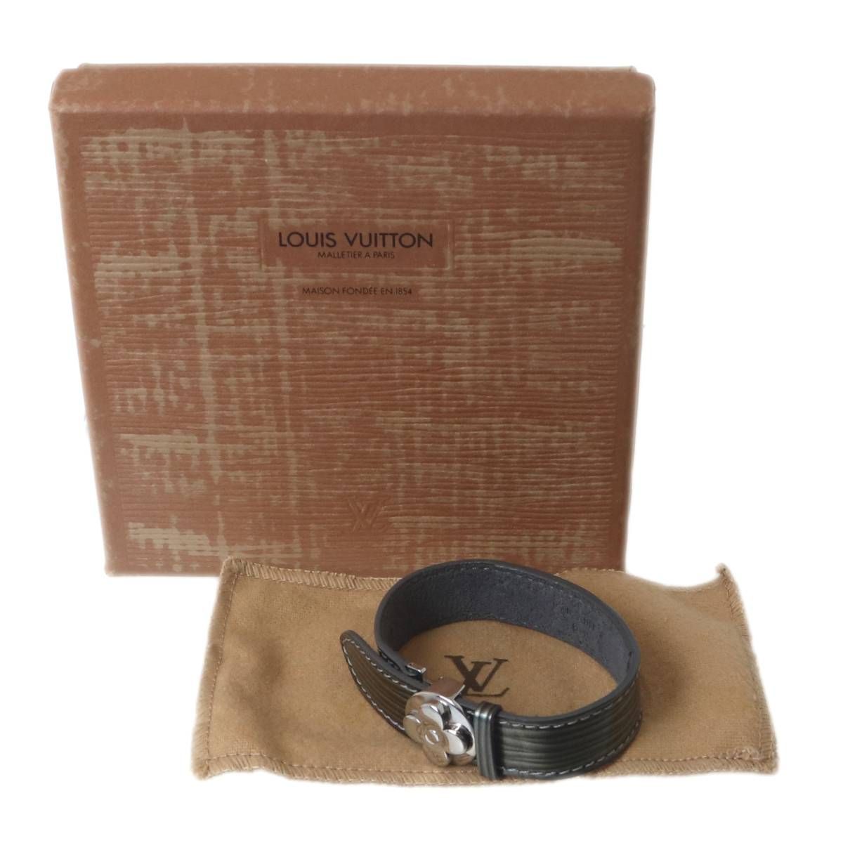 LOUIS VUITTON ルイヴィトン グッドラックブレス サイバーエピ グリーン M 99083 SN 0999 保存袋 保存箱 ES Bランク