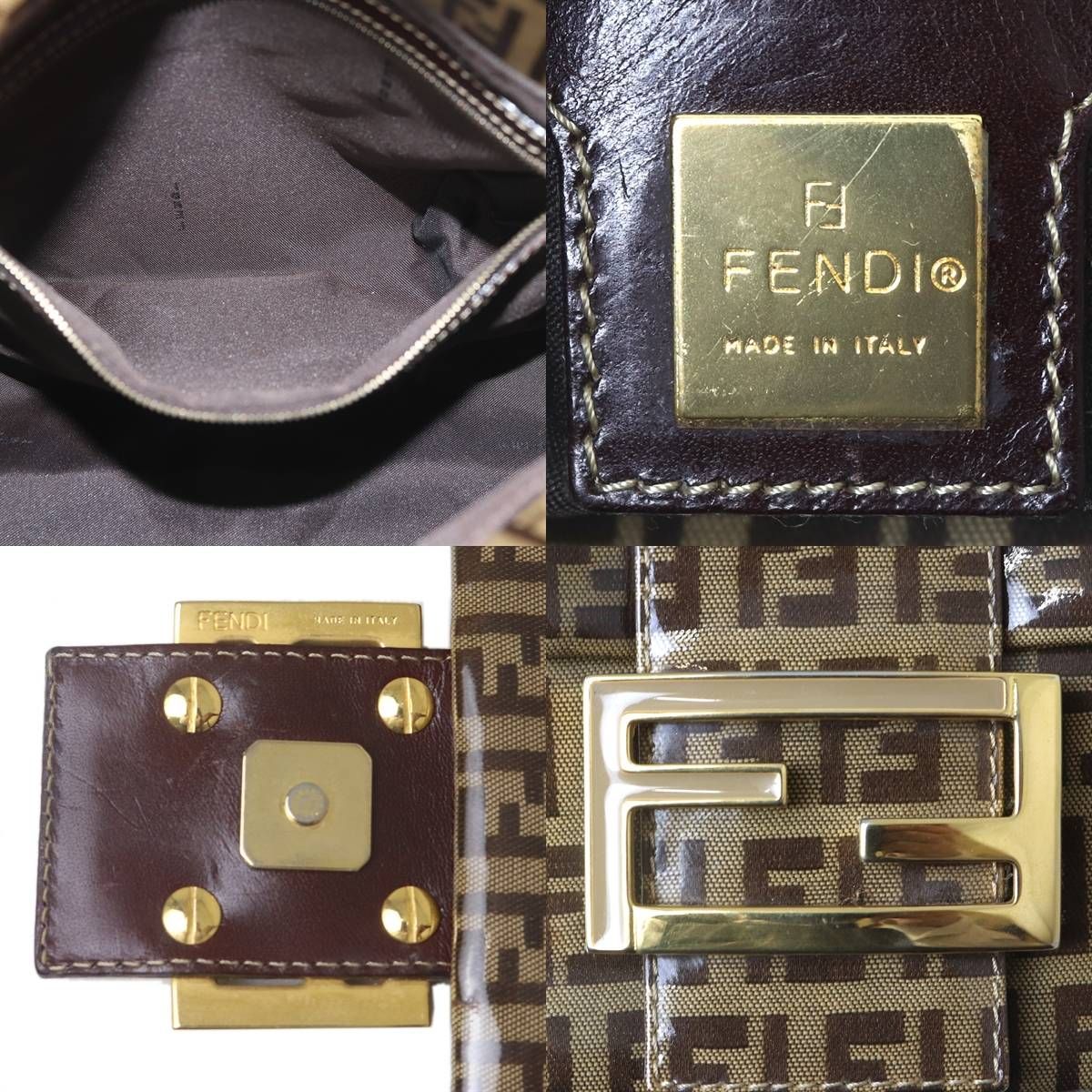 FENDI/フェンディ マンマバケット エナメル ワンショルダーバッグ