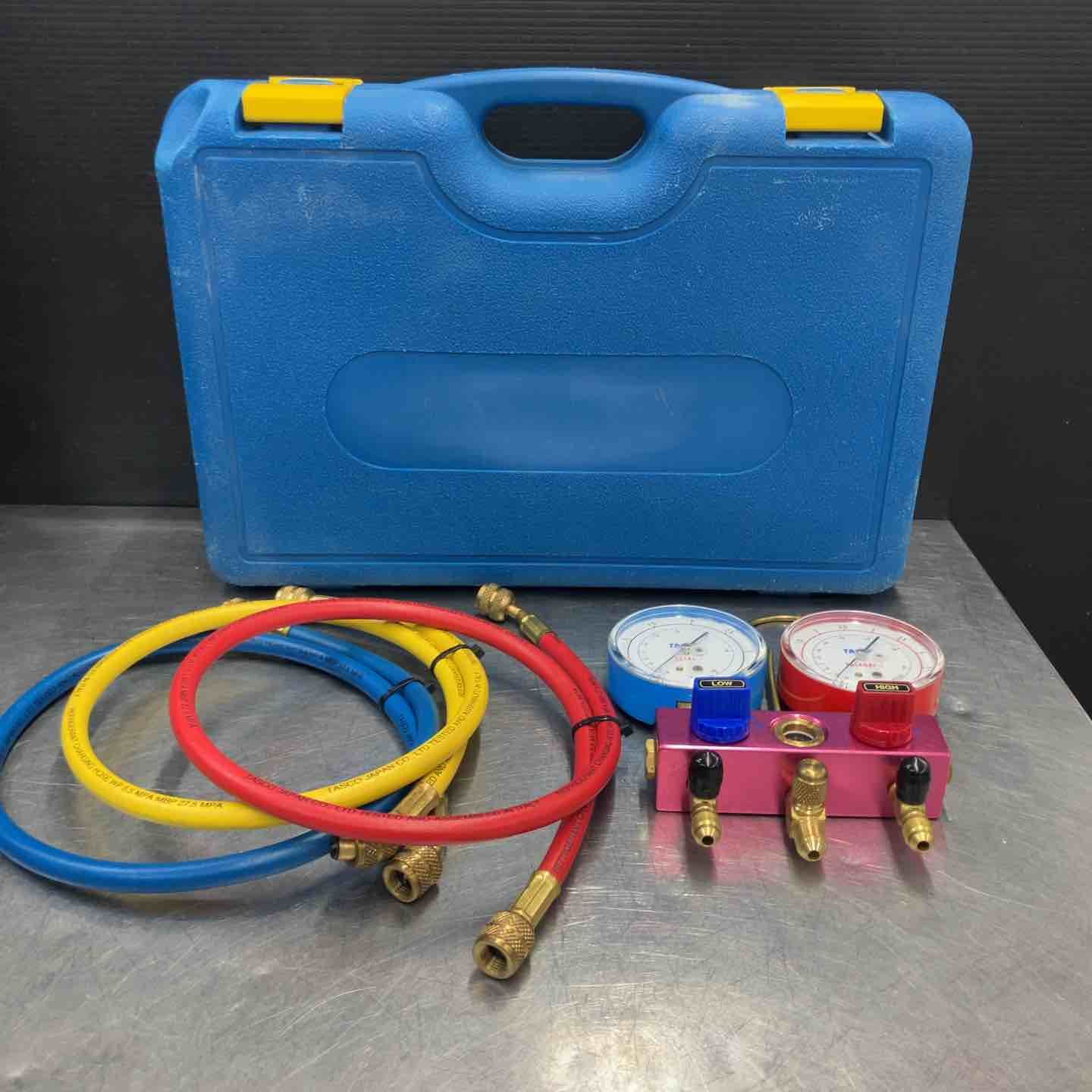 品 イチネンタスコ TASCO ゲージマニホールド TA 141 L R 410 A用 エアコン 真空ポンプ