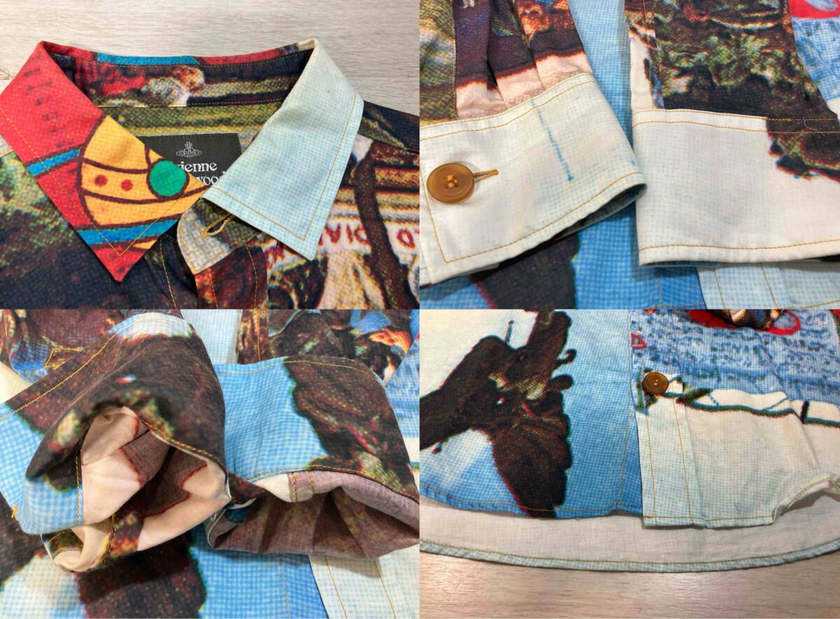 VIVIENNE WESTWOOD MAN／長袖シャツ／VW-LP-73725／総柄／マルチカラー