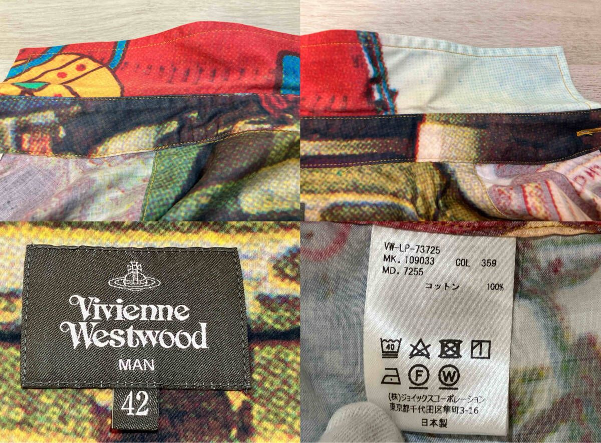 Vivienne Westwood / 長袖シャツ/42/コットン/総柄/VW-LP-73725 VIVIENNE WESTWOOD MAN／長袖シャツ／VW-LP-73725／総柄／マルチカラー