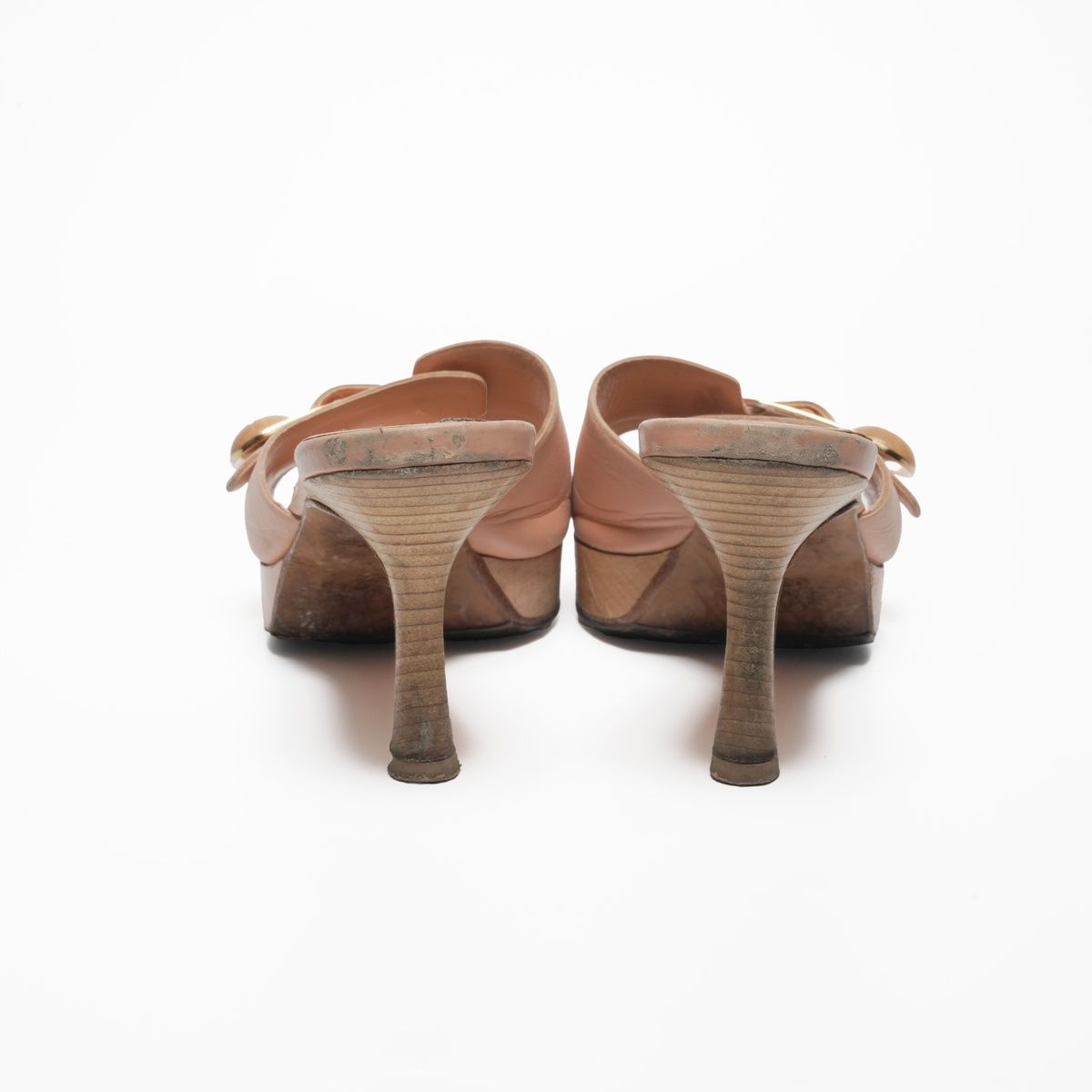 CHANEL シャネル パンプス レザー ウッド ココマーク 36 23cm - メルカリ