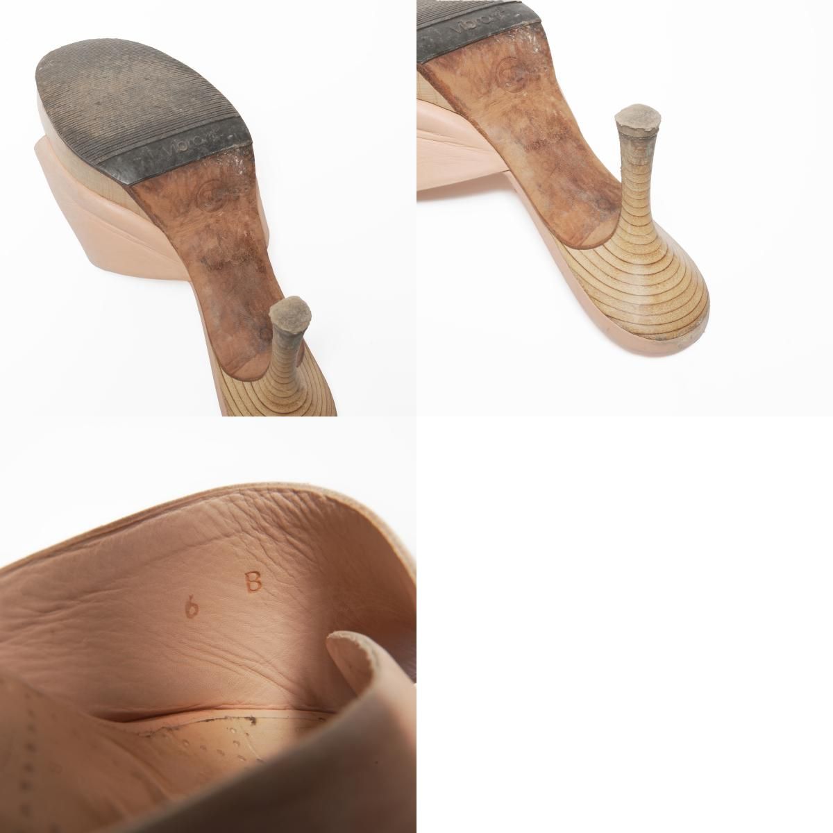 CHANEL シャネル パンプス レザー ウッド ココマーク 36 23cm - メルカリ