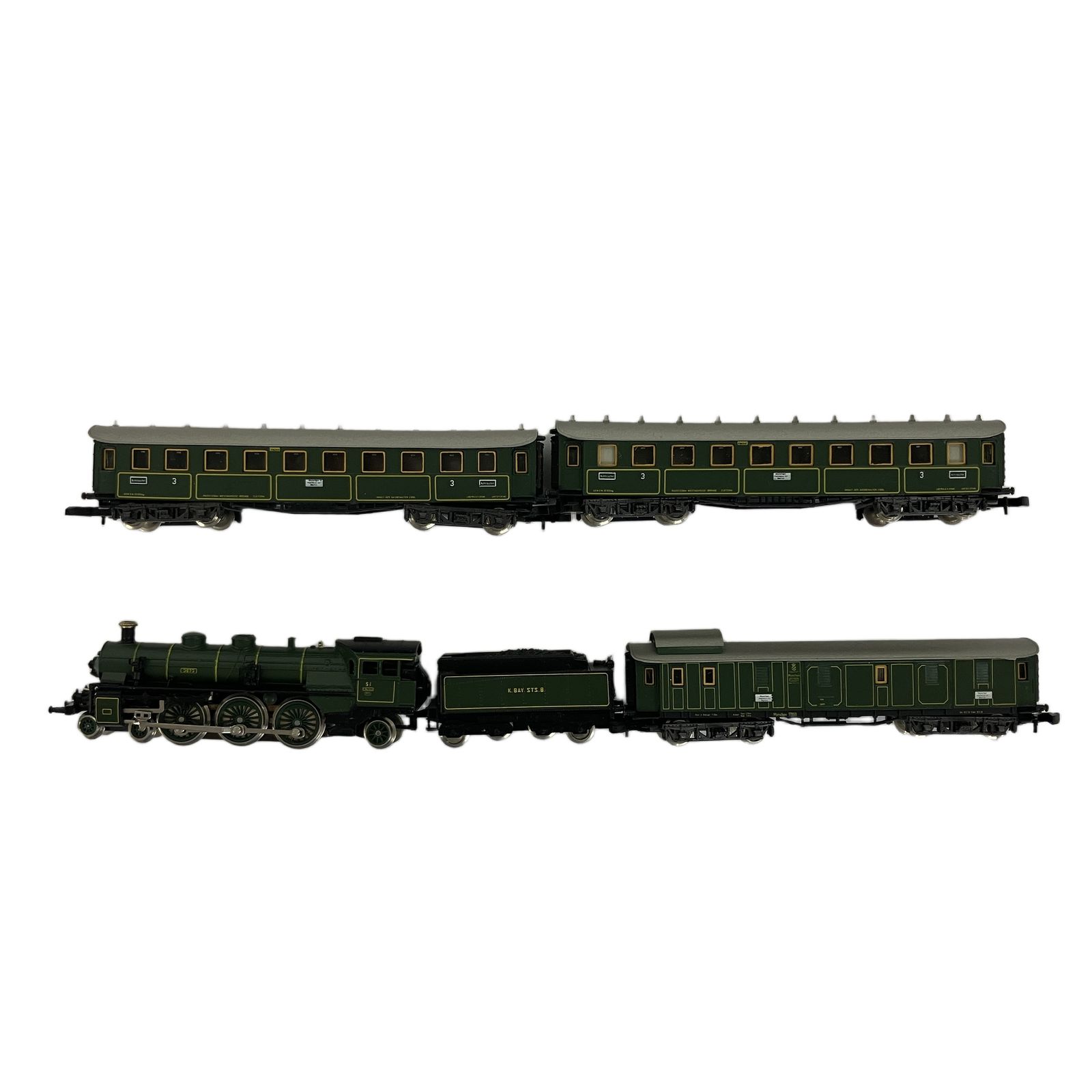 メルクリン mini-club 8102 蒸気機関車 客車 セット 鉄道模型 Z 中古