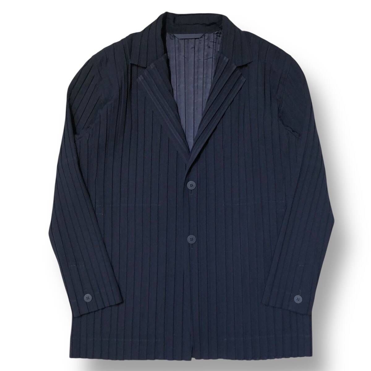 24ss HOMME PLISSE ISSEY MIYAKE BOX PLEATS ENSEMBLE JACKE