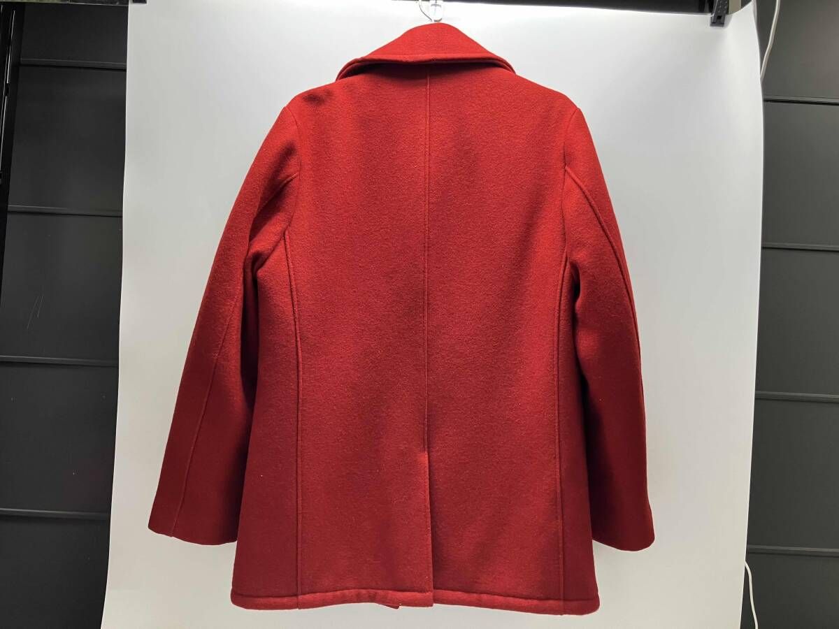 冬 SCHOTT U.S. 740N PEA JACKET ショット ピ-コ-ト サイズ36 レッド