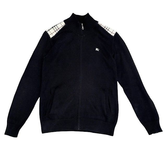 古着 バーバリーブラックレーベル ドライバーズニット カーディガン