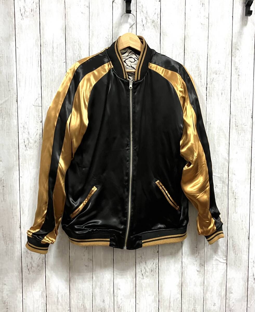 絡繰魂 粋／スカジャン/Embroidery Souvenir Jacket/九尾 極 刺繍 和柄