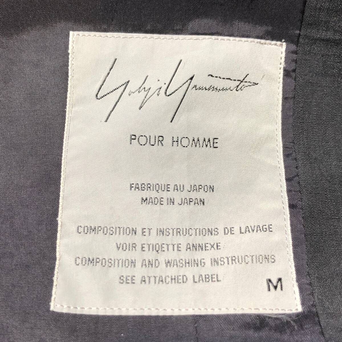 98SS Yohji Yamamoto POUR HOMME 花刺繍リネンテーラードジャケット M