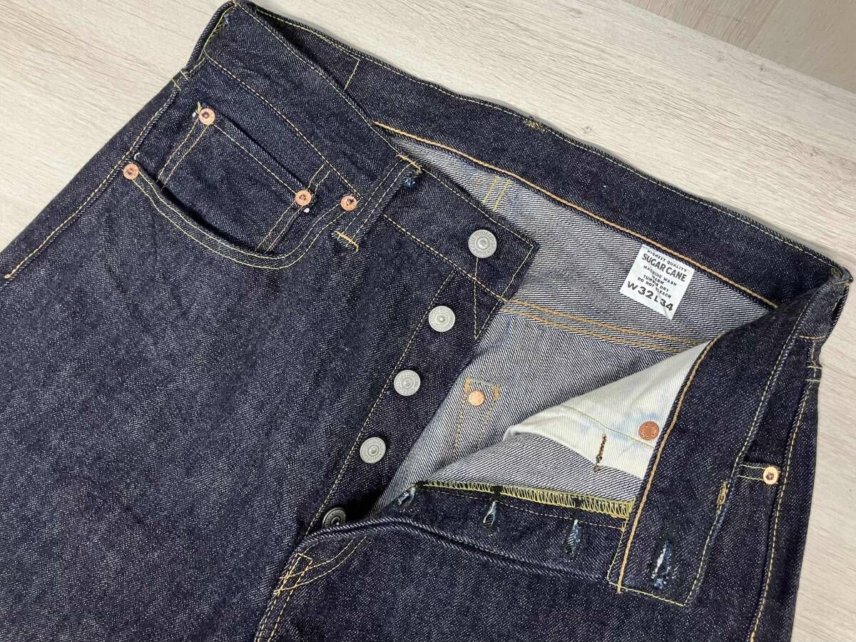 SUGAR CANE 1947 W32 ジーンズ デニム パンツ ピンク耳 レザーパッチ