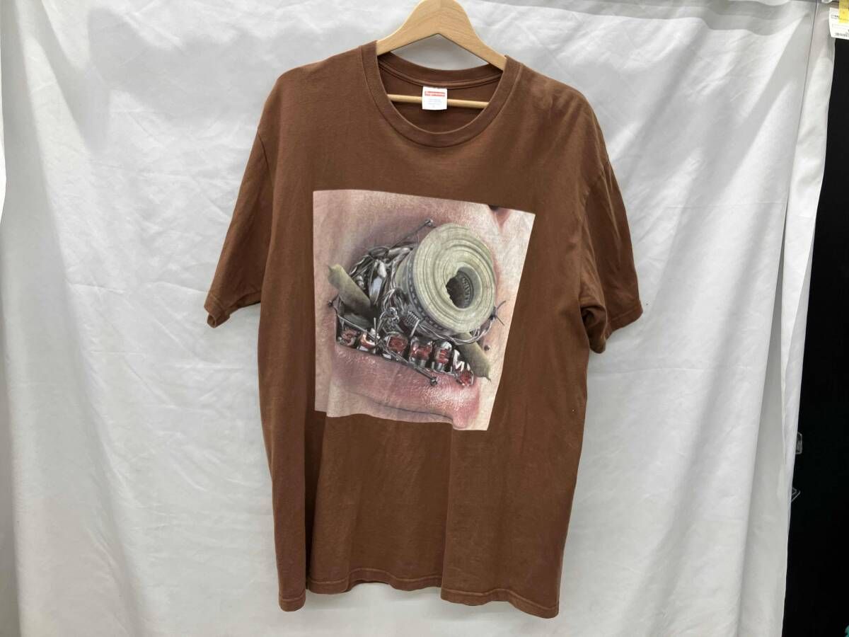 Supreme シュプリーム/Braces Tee 半袖Tシャツ/ブラウン/L - メルカリ