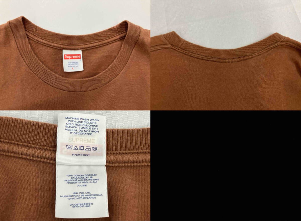 Supreme シュプリーム/Braces Tee 半袖Tシャツ/ブラウン/L - メルカリ