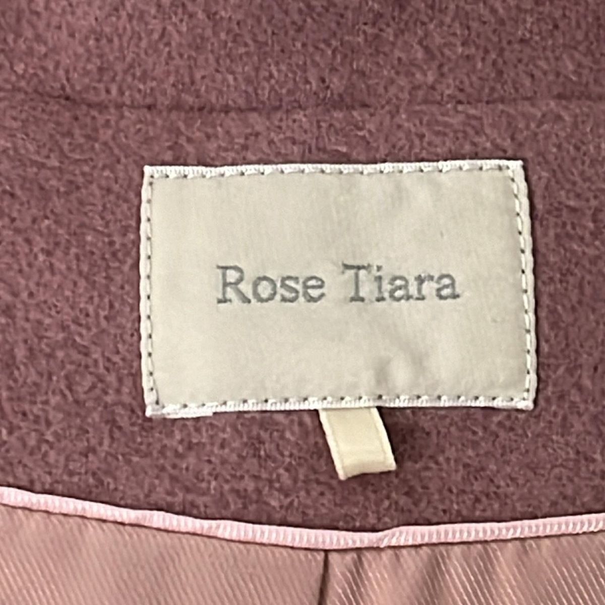 Rose Tiara(ローズティアラ) コート サイズ46 XL レディース - ピンク