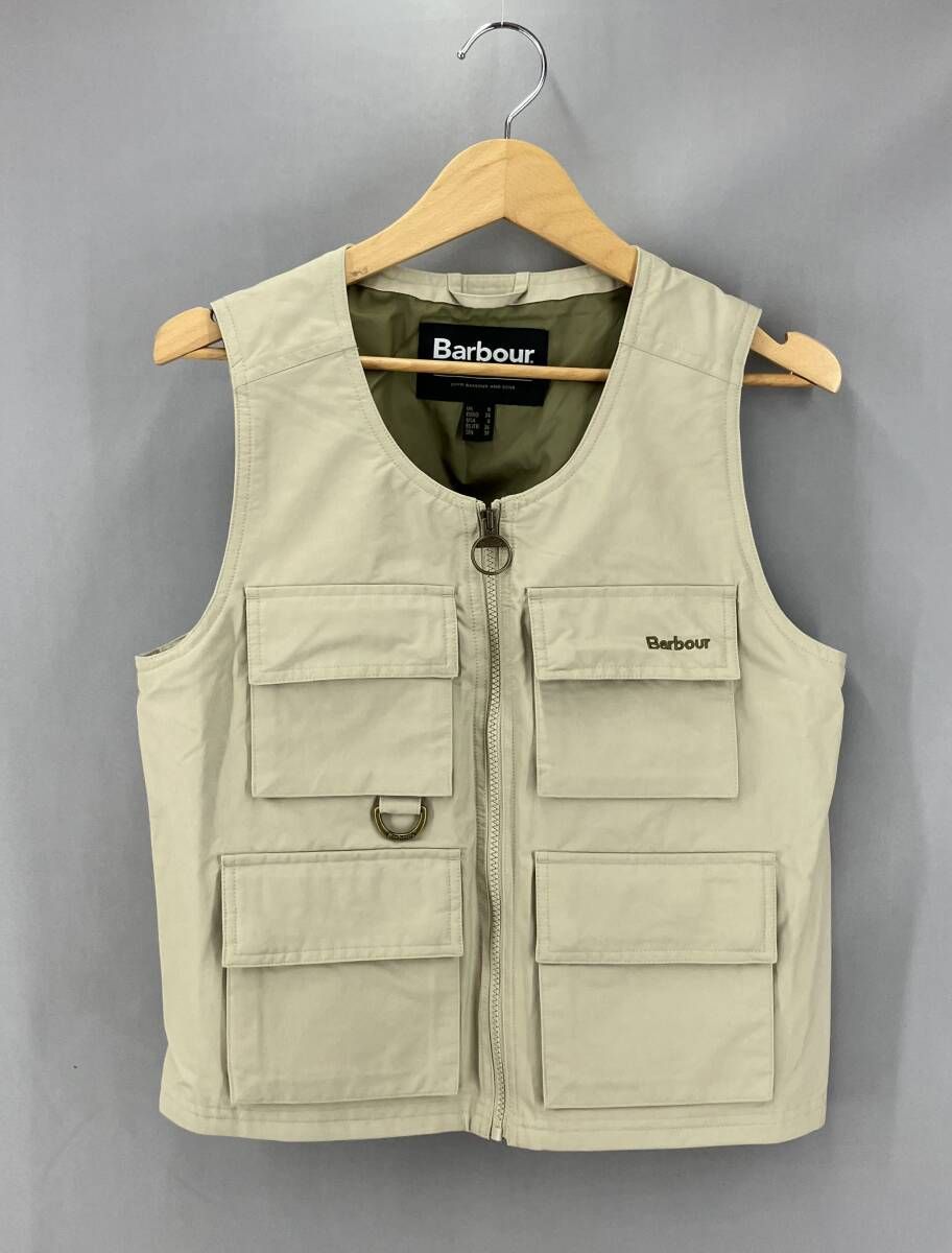 ★ BARBOUR バブアー マルチポケット ベスト サイズUK8 ベージュ系 通年