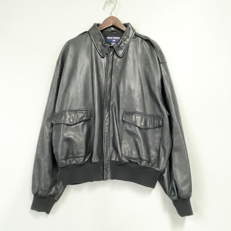 品 POLO SPORT RALPH LAUREN ポロ スポーツラルフローレン 90 S LAMB LEATHER BLOUSON ラム レザーブルゾン アウター 146-251201-ya-07-izu