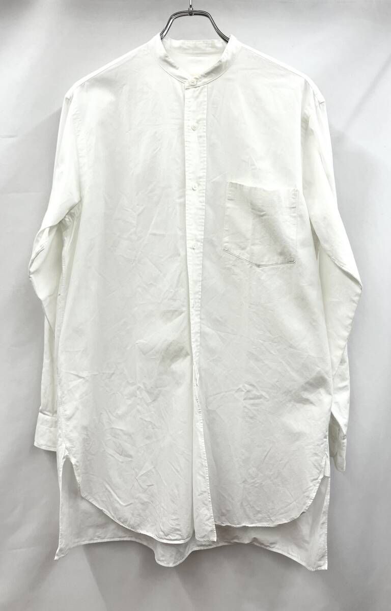 COMOLI コモリ V01-02002 バンドカラーシャツ 綿100% 日本製 長袖