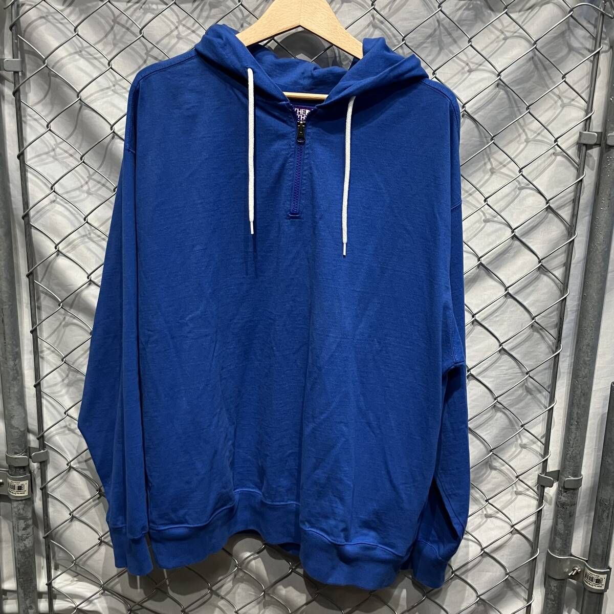 THE NORTH FACE Half Zip Hoodie Blue size L ハーフジップパーカー 