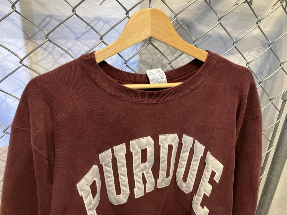 90s Champion REVERSE WEAVE 刺繍タグ PURDUE university スウェット