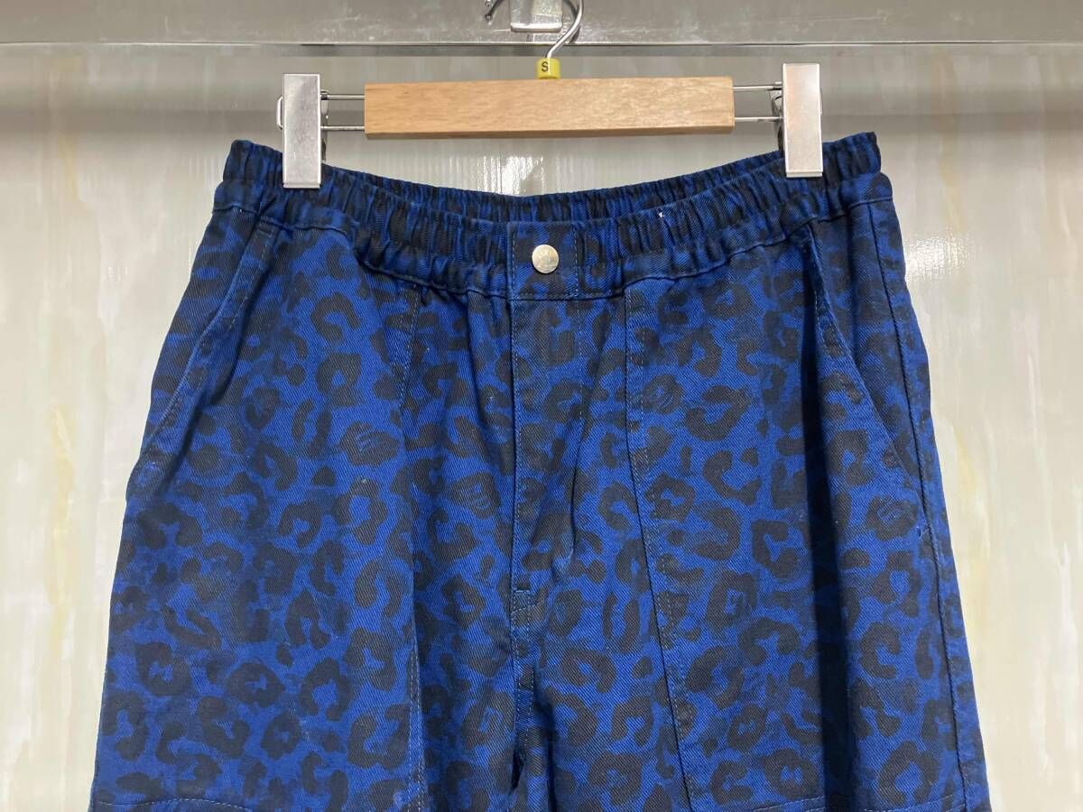 X-LARGE エクストララージ ロングパンツ ブルー 総柄 アニマル柄 101241031009 Sサイズ 