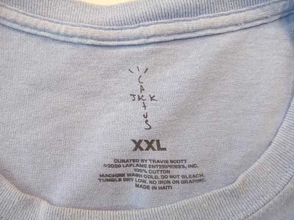 CACTUS JACK TRAVIS SCOTT カクタス ジャック トラビス スコット ASTRONOMICAL 半袖Tシャツ サイズXL以上 ライトブルー Tシャツ アパレル ミュージシャン