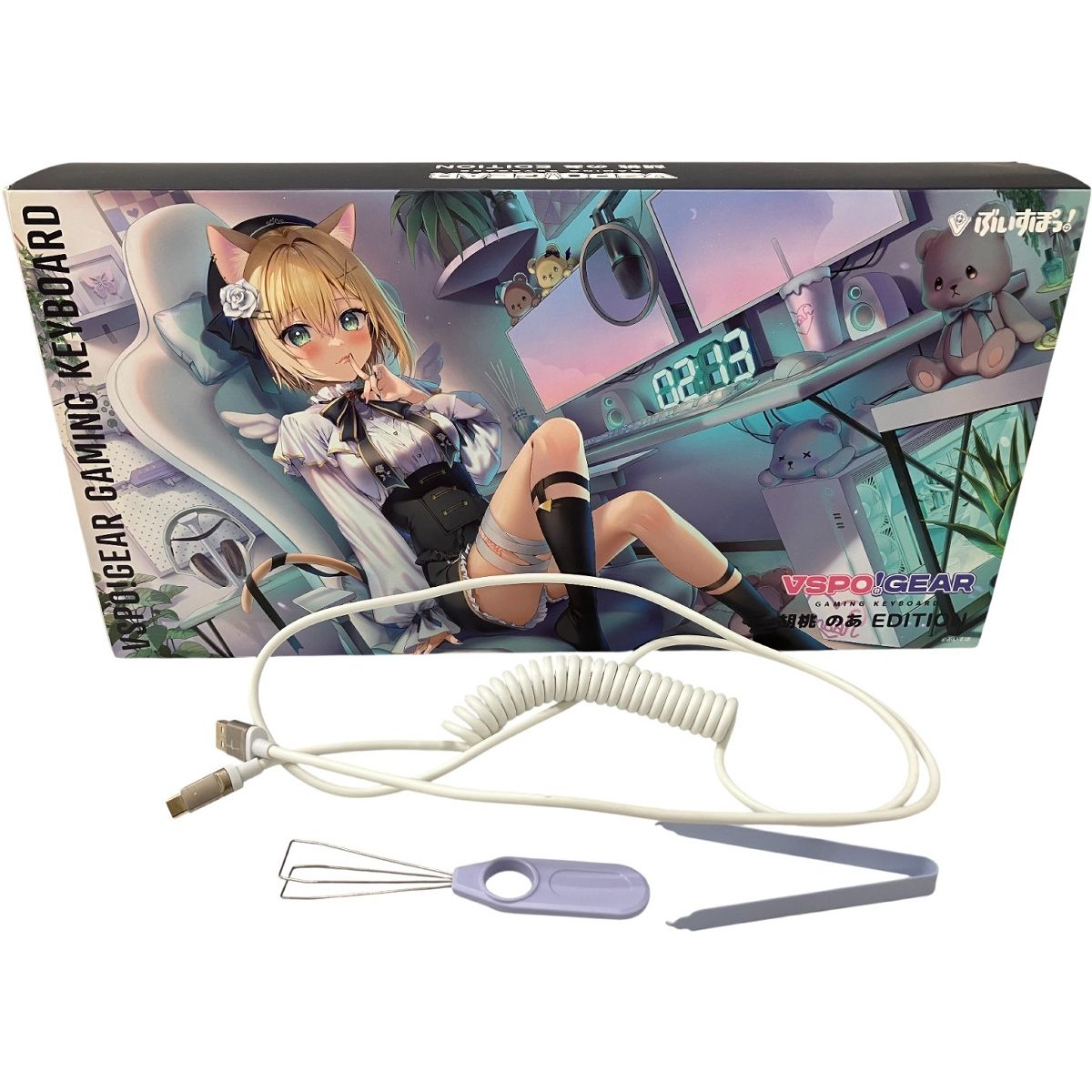 ぶいすぽっ! VSPO!GEAR ゲーミング キーボード 胡桃のあ EDITION PC 良好