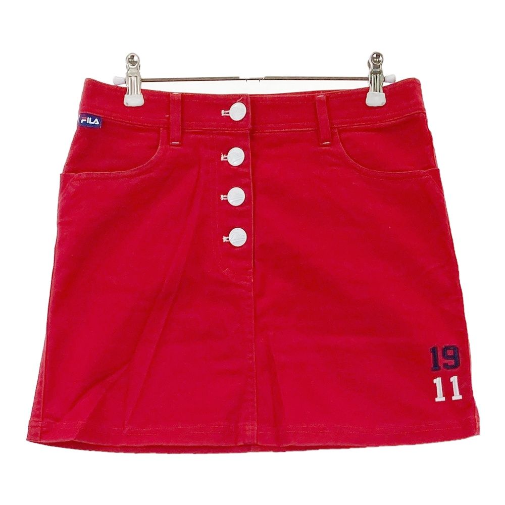 サイズ：M FILA GOLF フィラゴルフ ストレッチスカート レッド系