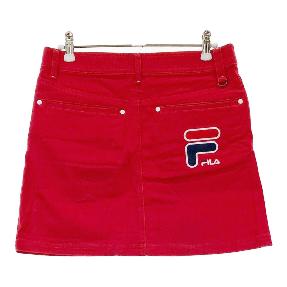 サイズ：M FILA GOLF フィラゴルフ ストレッチスカート レッド系