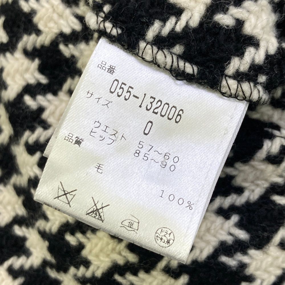 サイズ：0 PEARLY GATES パーリーゲイツ ショートパンツ ウール 千鳥柄