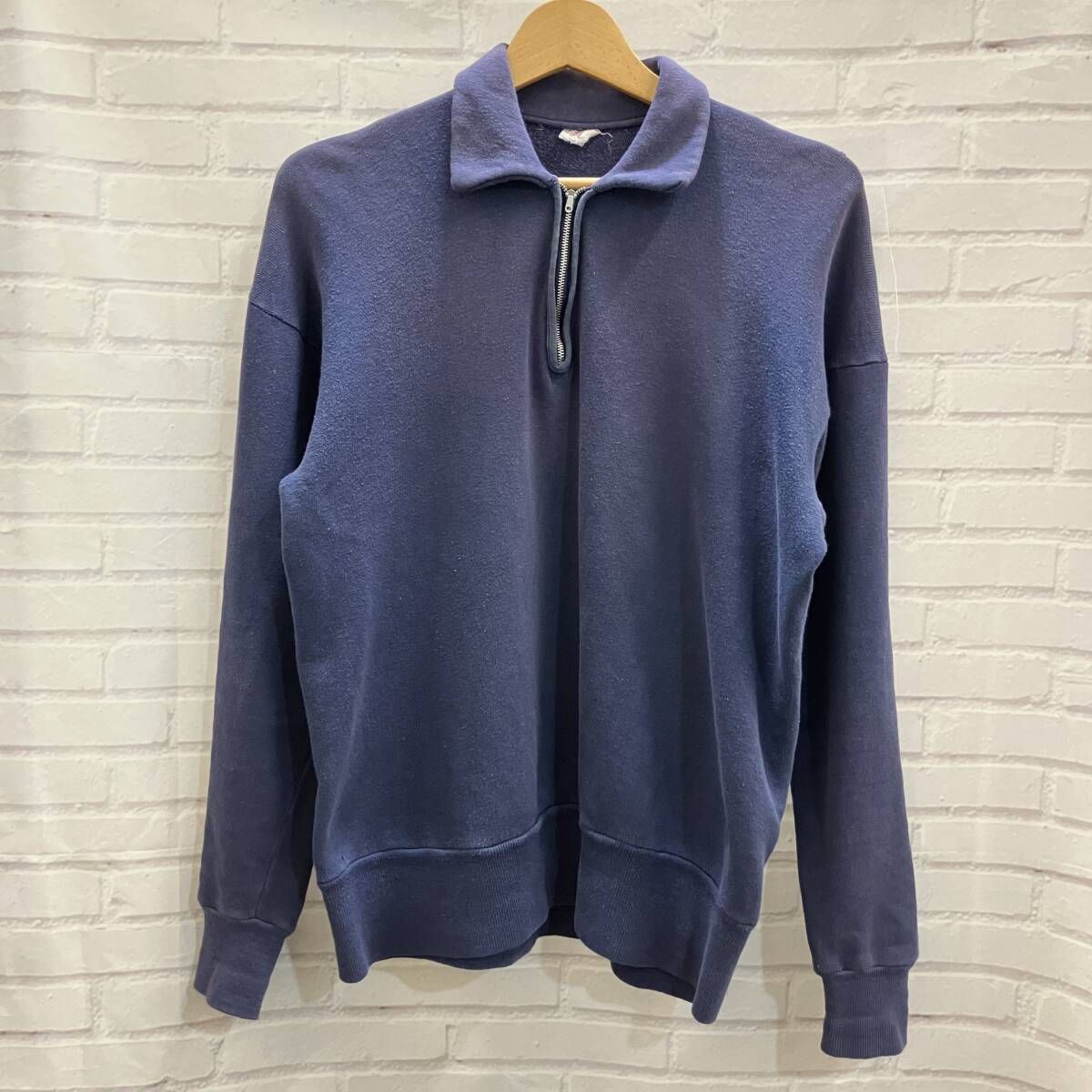 BRENT / ブレント / 50s / 60s / ハーフジップ / 片爪ジップ / ナス紺