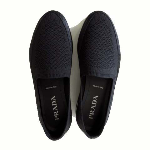 新品 PRADA ソックス　二足組 プラダ PRADA ソックス スニーカー スリッポン 2DG123 シューズ ロゴ