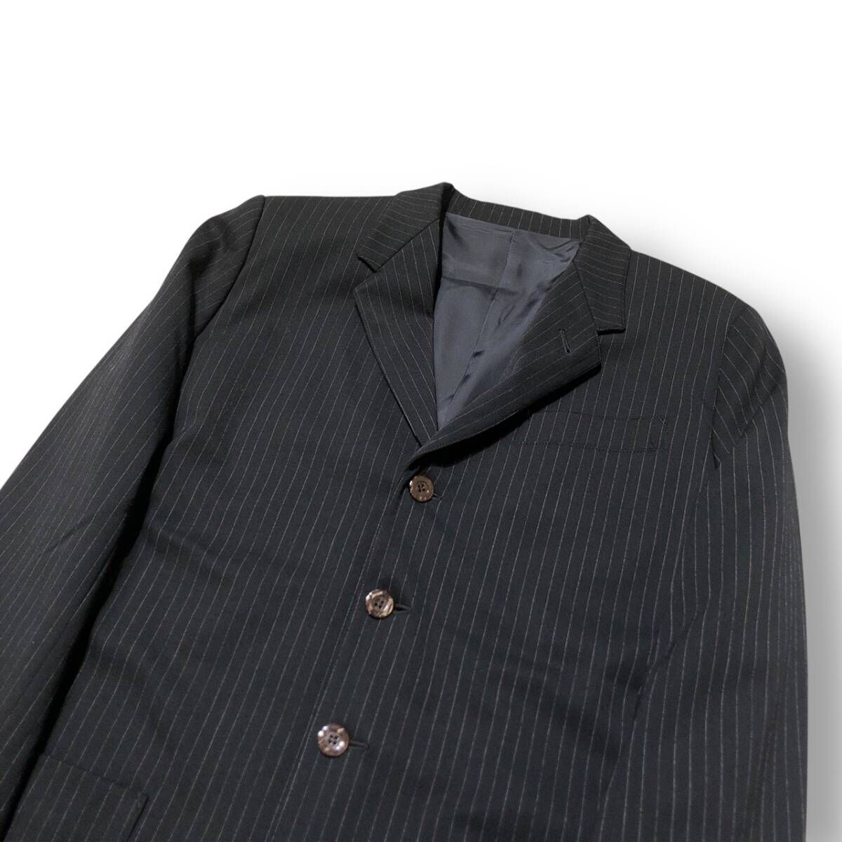 Jean Paul Gaultier HOMME Chalk Stripe Jacket Black size 48