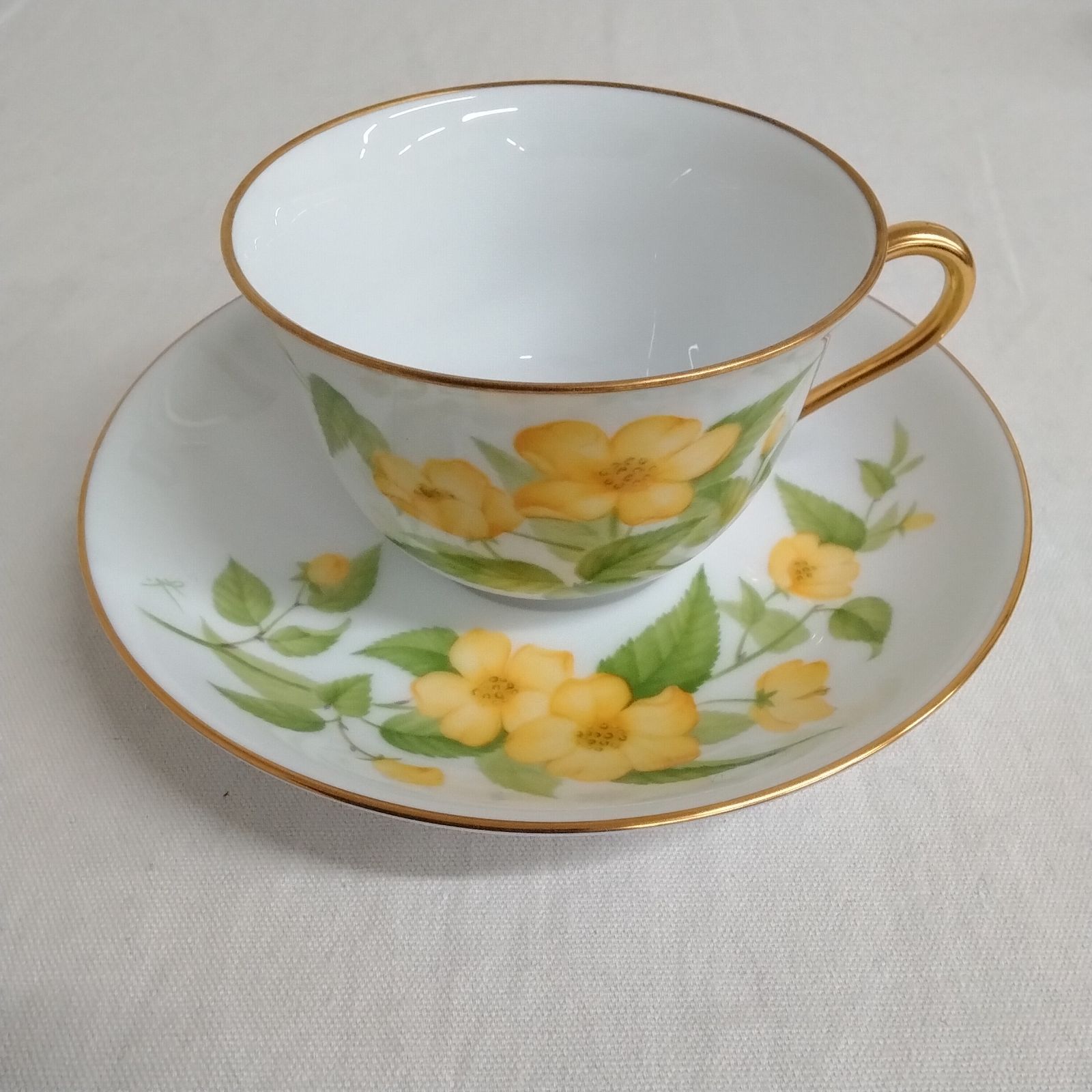 大倉陶園&フランクリンポーセリン限定コラボ カップ&ソーサー 日本花の