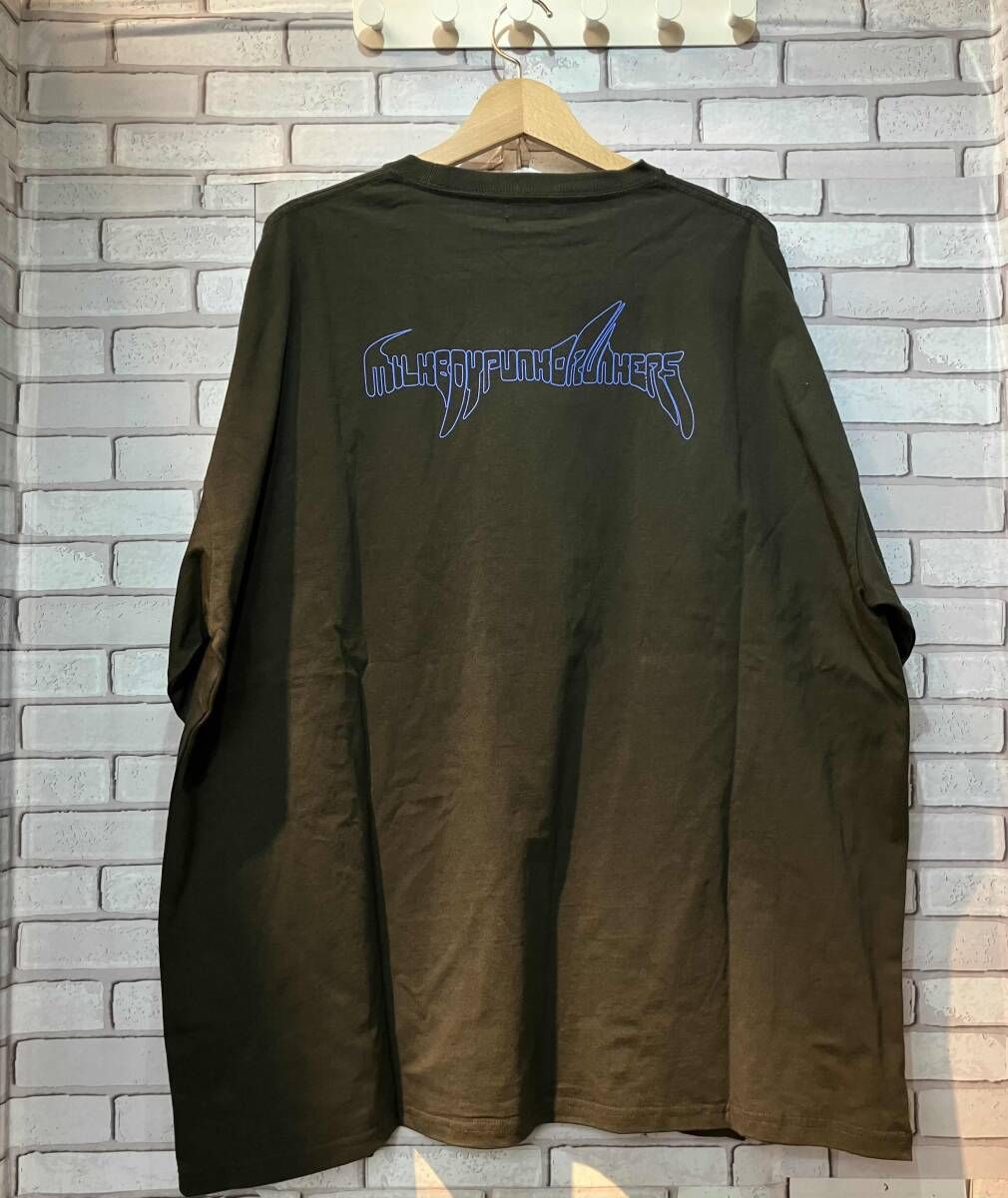 PUNK DRUNKERS パンクドランカーズ 長袖Tシャツ XLサイズ 黒 ブラック