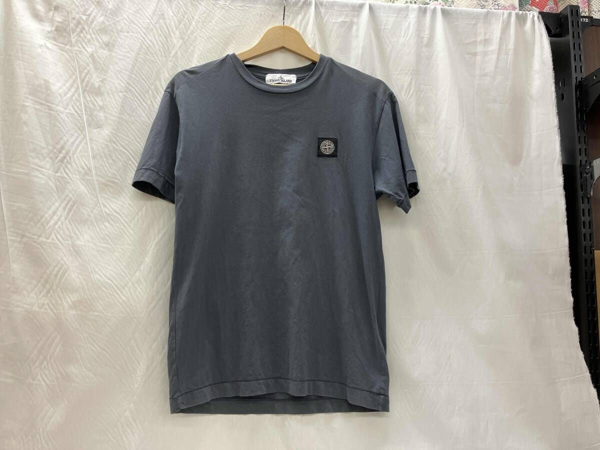 STONE ISLAND ストーンアイランド ロゴパッチ 半袖Tシャツ グレー 