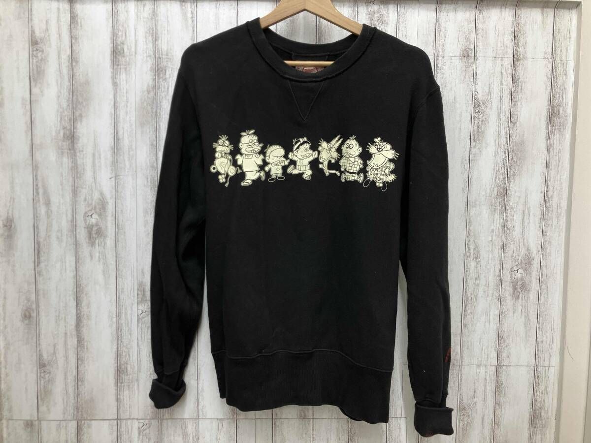 EVISU×天才バカボン 前Vスウェット ブラック スウェット - メルカリ