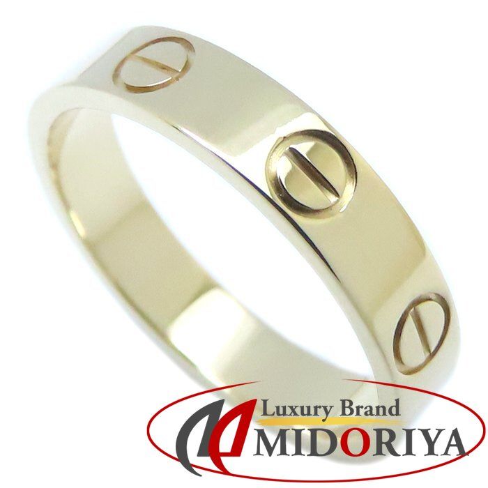 CARTIER カルティエ ミニラブ リング 指輪 #49 9号 K18YG イエロー