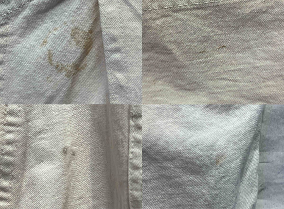 40s WEARWELL 月桂樹ボタン オールインワン ホワイト ウェアウェル