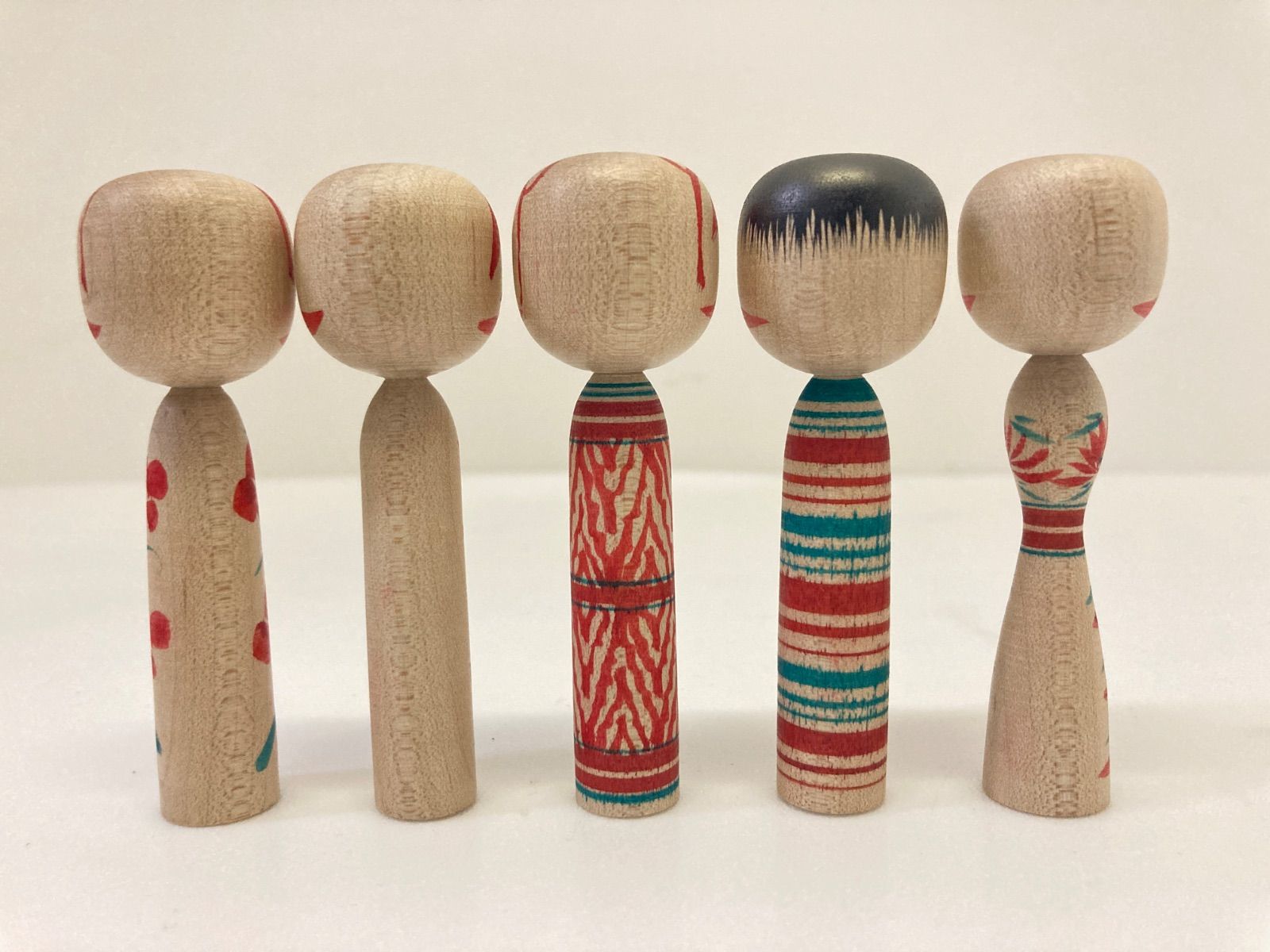 小売 こけし5体セット こけし 5体セット 創作こけし 卵三郎 こけし 5体