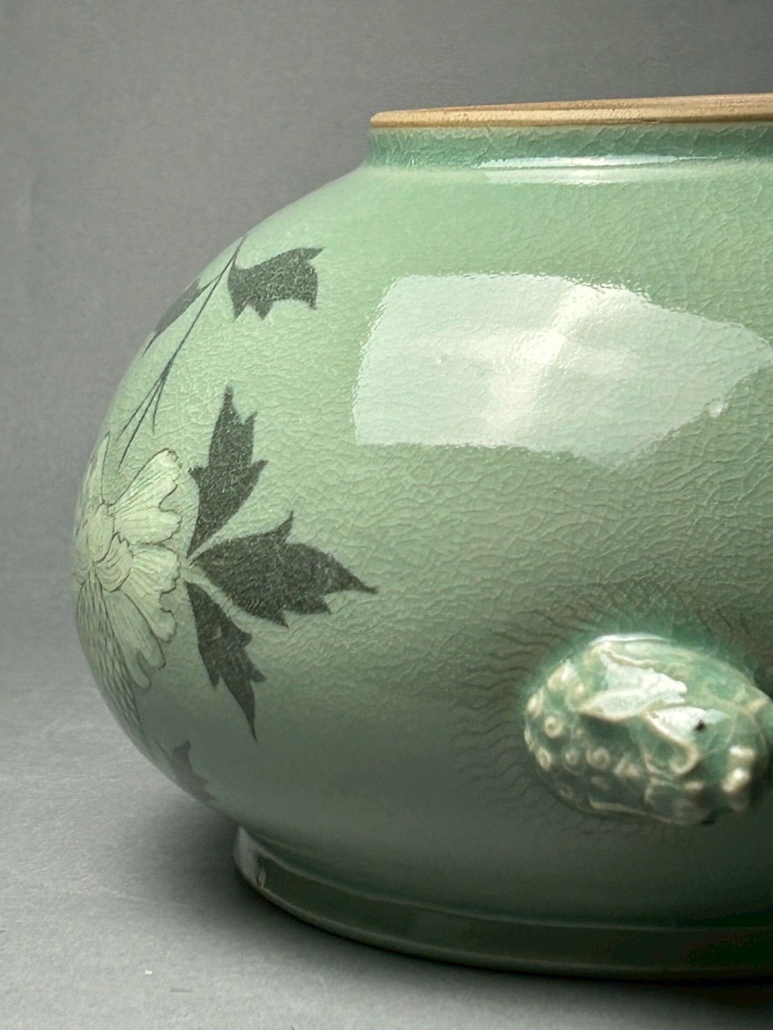 幽玄】韓国人間国宝 柳海剛 高麗 青磁象嵌雲鶴文 茶道具 - メルカリ