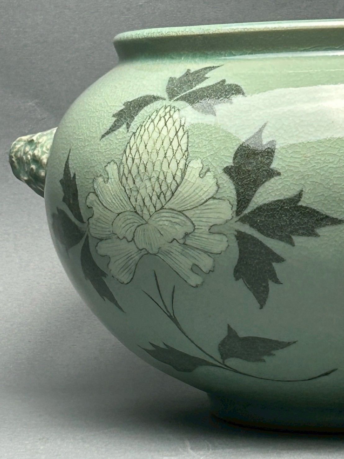 幽玄】韓国人間国宝 柳海剛 高麗 青磁象嵌雲鶴文 茶道具 - メルカリ