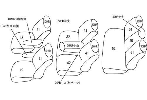 Clazzio クラッツィオ シートカバー Cool クール オデッセイ ハイブリッド RC 4 H 29 12～R 2 10 EH 2516 シートカバー アクセサリー 車