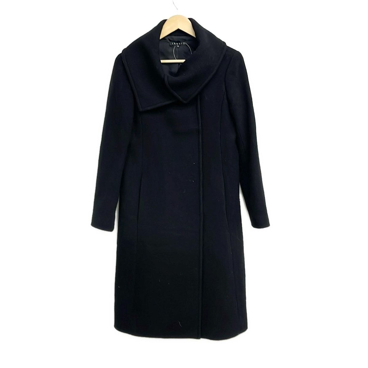 美品　セオリー　コート　黒 theory(セオリー) コート サイズ2 S レディース - 黒 長袖/冬 - メルカリ