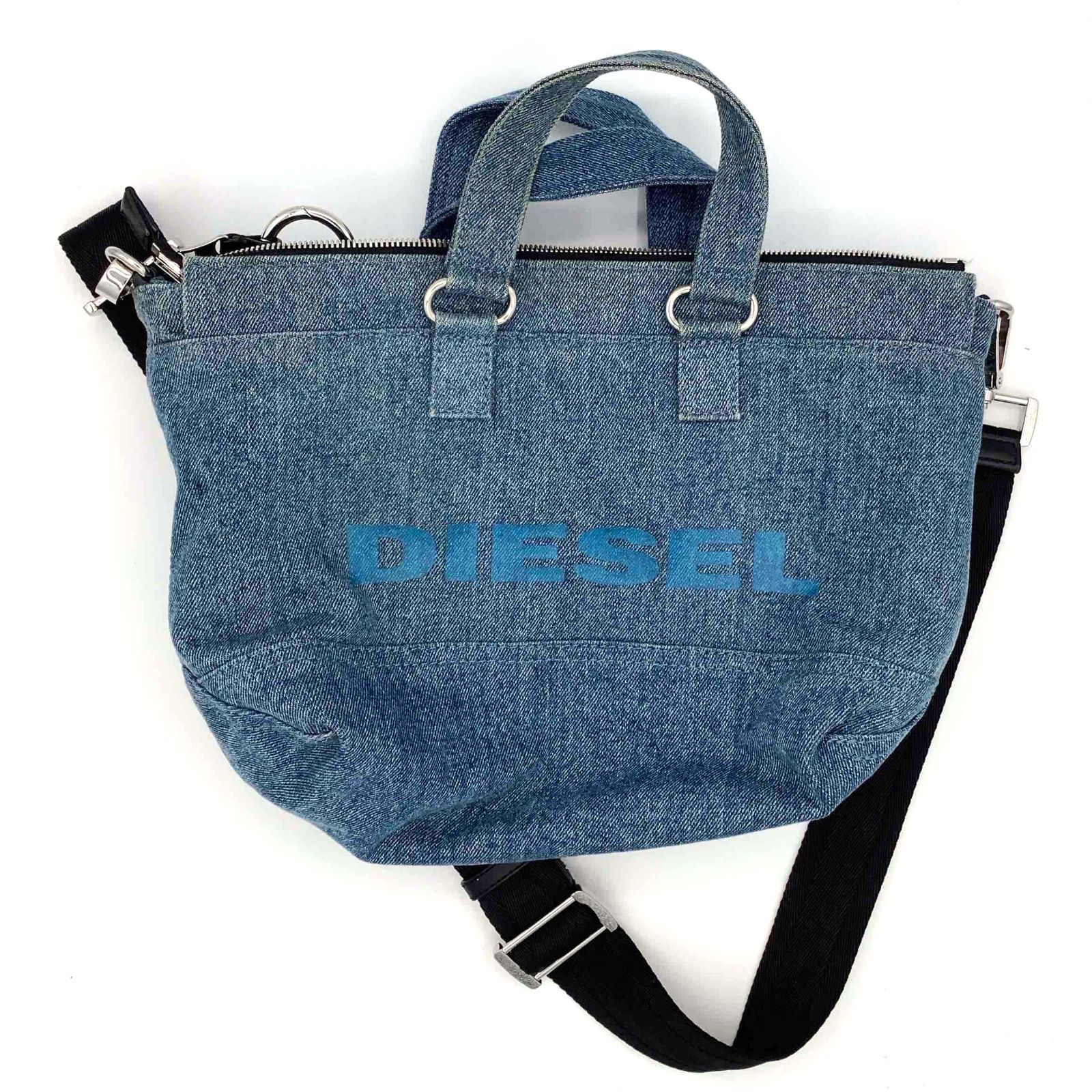 DIESEL ディーゼル デニム ボア リバーシブル トートバッグ 2WAY